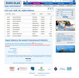 Euroglas - katalog szyb samochodowych